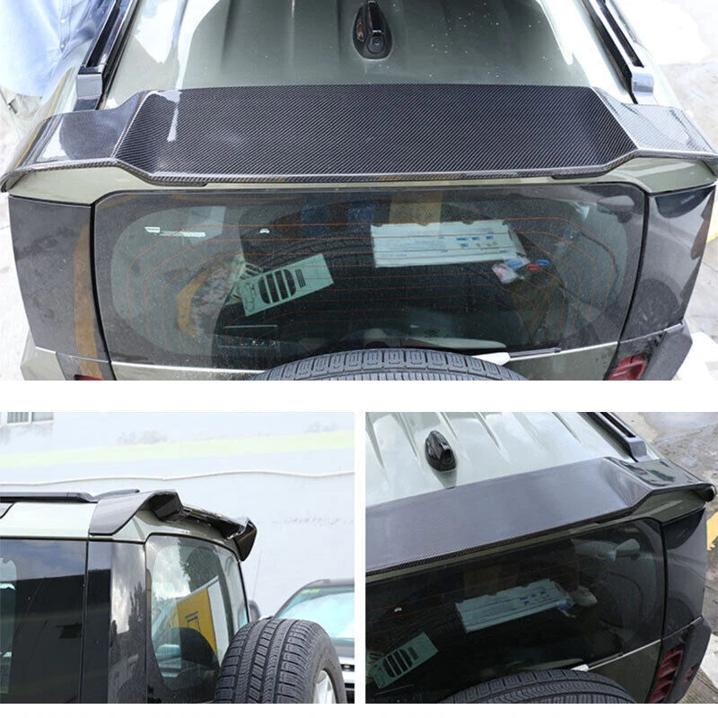 Carbon Black Rear Spoiler Wing Lip for Land Rover Defender 90/110 (2020-2022)
