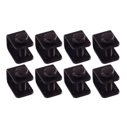 8Pc Universal Car Auto Splash Guards Mud Flaps with Black U Clamps
