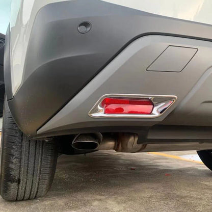 Chrome Rear Fog Light Lamp Covers for Nissan Rogue (2021-2023)