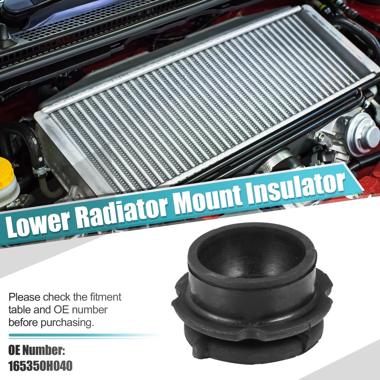 2 x Radiator Bottom Lower Mount Cushion Bushing for Toyota