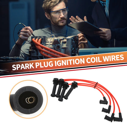 4 x Spark Plug Wire Ignition Coil Cables for Ford Focus (1998-2004)