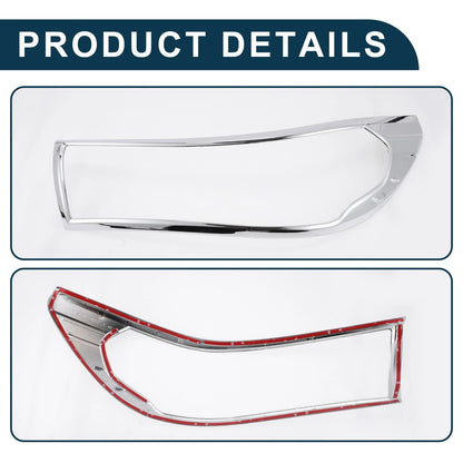 Front Headlight Trim Bezel  for Toyota HILUX REVO (2015-2017) Silver Tone