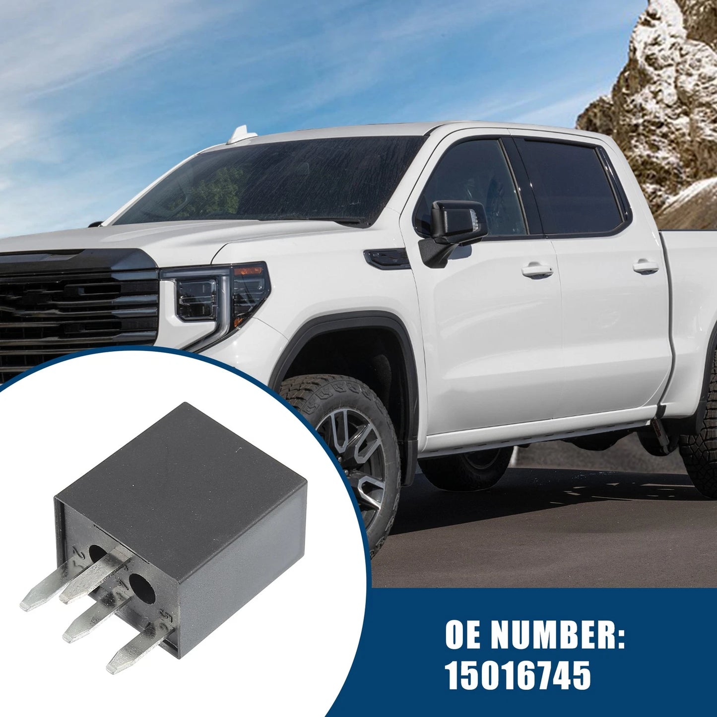 Inner Headlight Relay Durable Plastic for Chevrolet & GMC