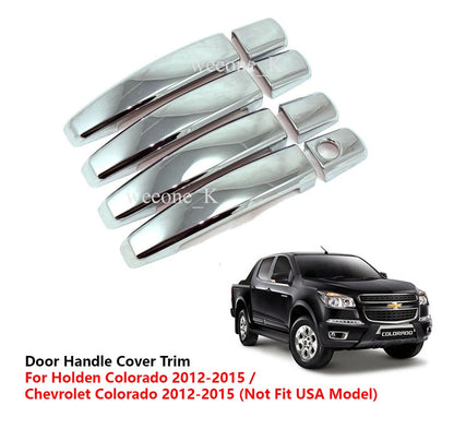 4 x Chrome Door Handle Covers for Chevrolet Colorado (2012-2015)