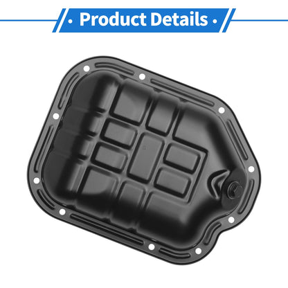 1 Pc Engine Oil Pan for Infiniti I35 Base V6 3.5L (2002 - 2004) Iron Black