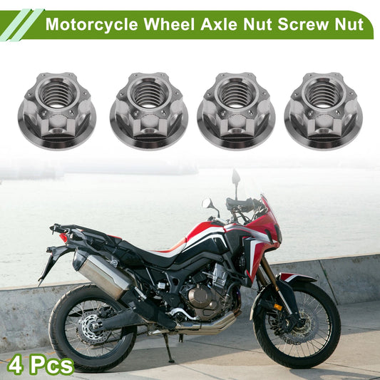 Wheel Axle Nut M8x1.25 for Cars/Motorcycles/Bicycles 4 x Pcs