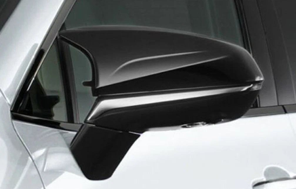 Glossy Black Ox Horn Rearview Mirror Side Lid Cover Trim for Lexus RX (2016-2022)