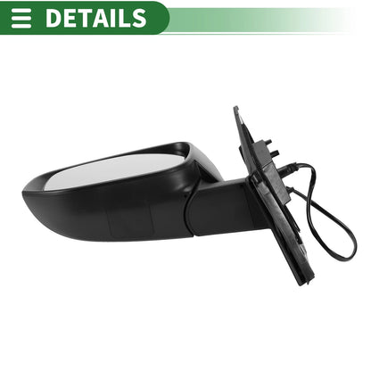 Left Side Door Mirror for Toyota RAV4 (2013-2015) Manual Folding Black