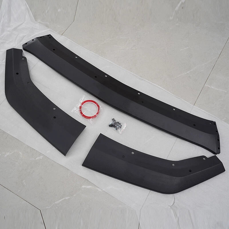 Matte Black Front Bumper Splitter Lip for Ford Mustang S650 GT (2024-2025)