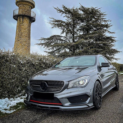 3pcs Front Spoiler Lip for Benz C117 CLA200 CLA260 CLA45 AMG (2013-2015)