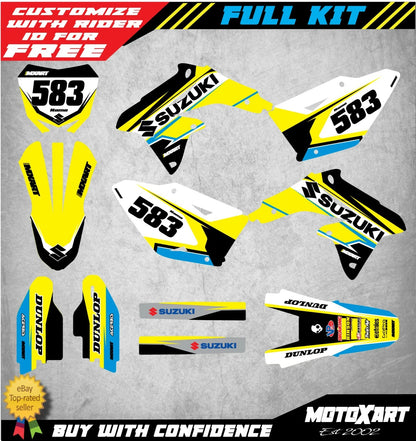 Custom Graphics Full Kit for Suzuki RMZ 450 (2008-2017) ULTRA STYLE Decals