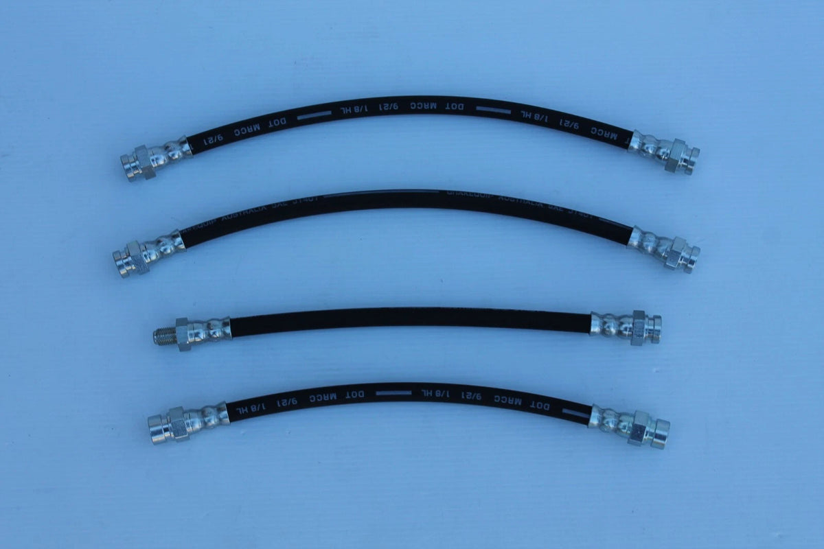 Front & Rear Brake Hose Set (4) for VW Kombi (8/70-1979) 1600cc