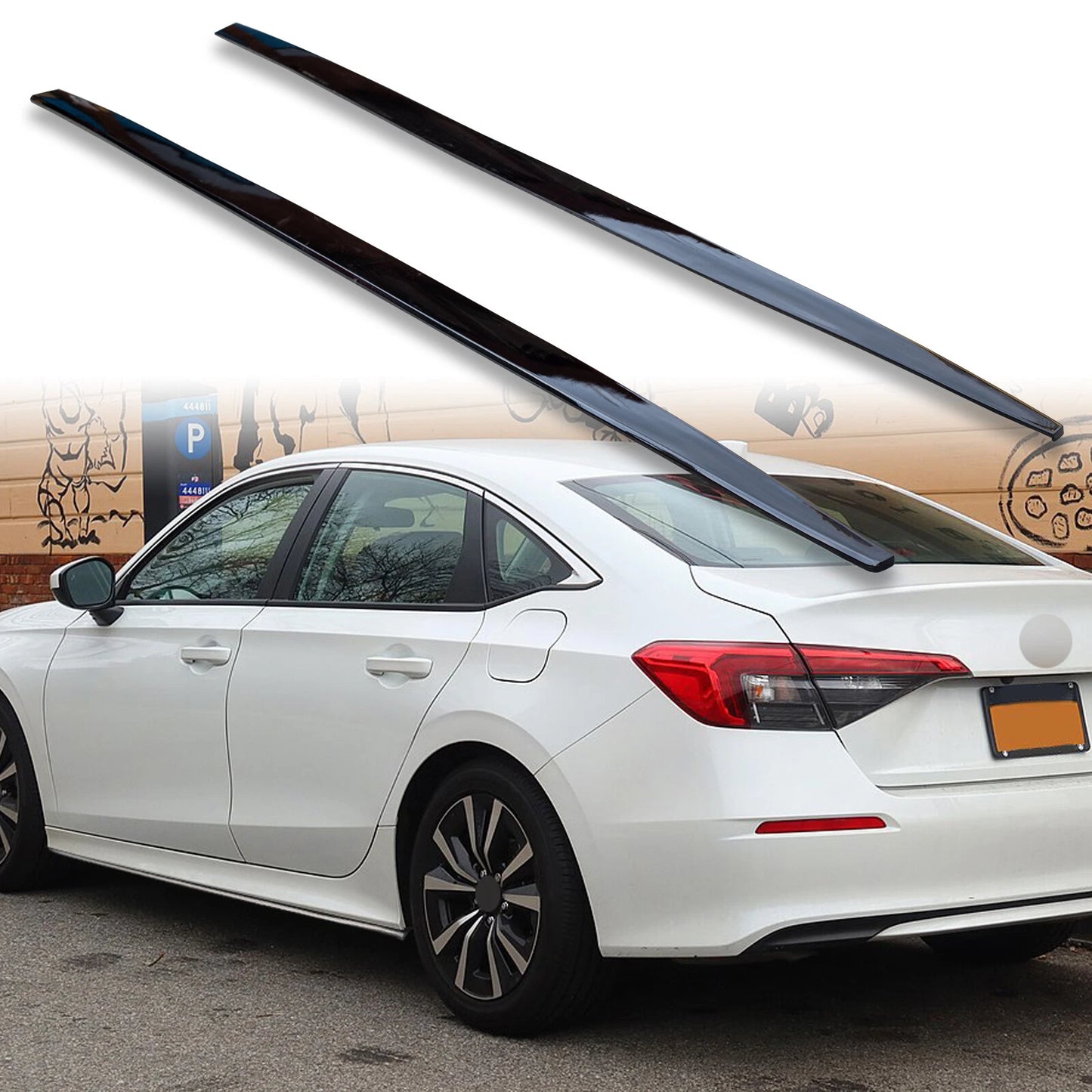 Side Skirt Extension Panel for Honda Civic 11th FE FL Sedan (2022-2023)