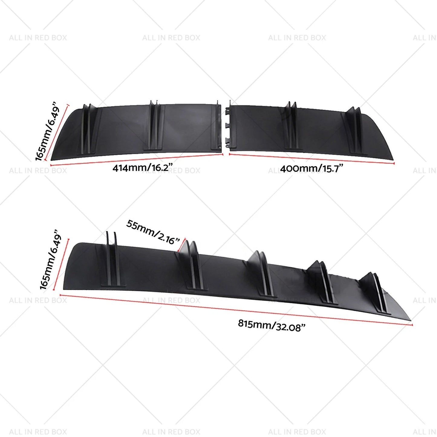 Rear Diffuser for Mitsubishi Lancer CJ CF Sedan Bumper (2010)