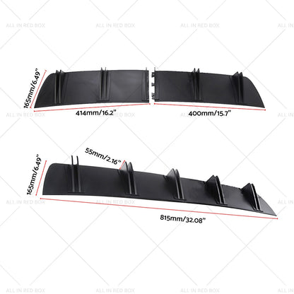 Rear Diffuser for Mitsubishi Lancer CJ CF Sedan Bumper (2010)
