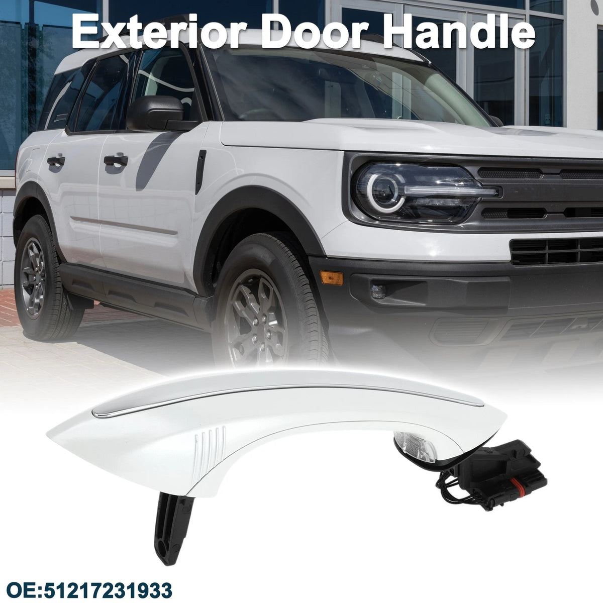 Rear Left Exterior Door Handle for BMW F07 F10 White Silver Tone