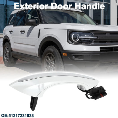 Rear Left Exterior Door Handle for BMW F07 F10 White Silver Tone