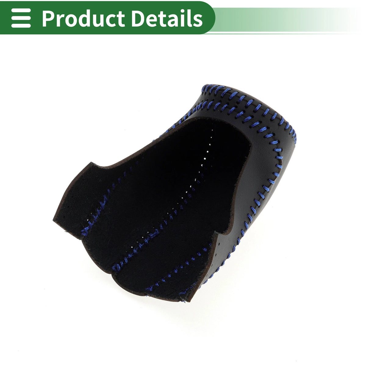 Mazda CX-30 Gear Shift Knob Cover 2020-2022 Black Blue Faux Leather