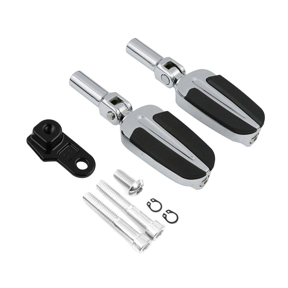 Chrome Footpeg Pedals Mount for Harley Softail Slim FLSS (2012 - 2017)