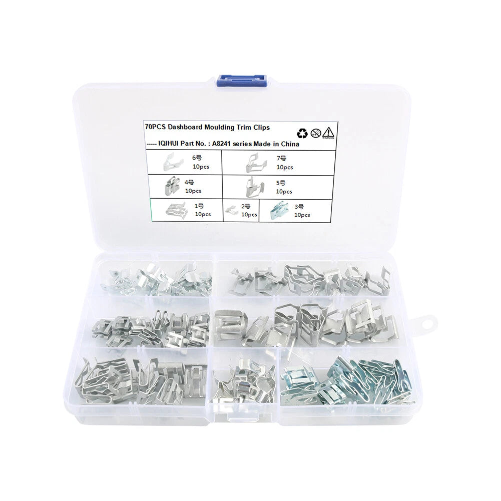 Dashboard Retainer Clips for Instrument Panel Moulding - A (Fits Various Years)
