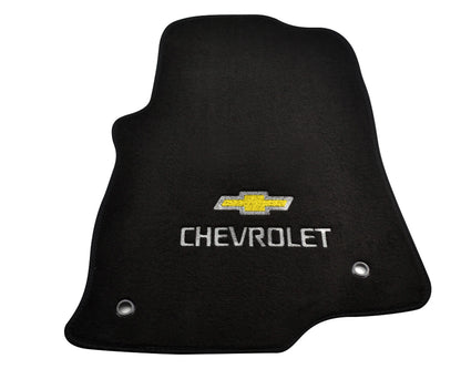 Chevrolet Equinox Floor Mats 2005-2009 Black Carpets with Emblem