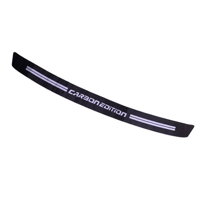 Carbon Fiber Trunk Guard Plate Sticker Moulding Trim for Car