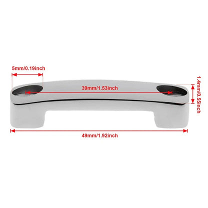 Boat Deck Attach Fitting Silver 1.89"x0.55" for All Boats and PWC