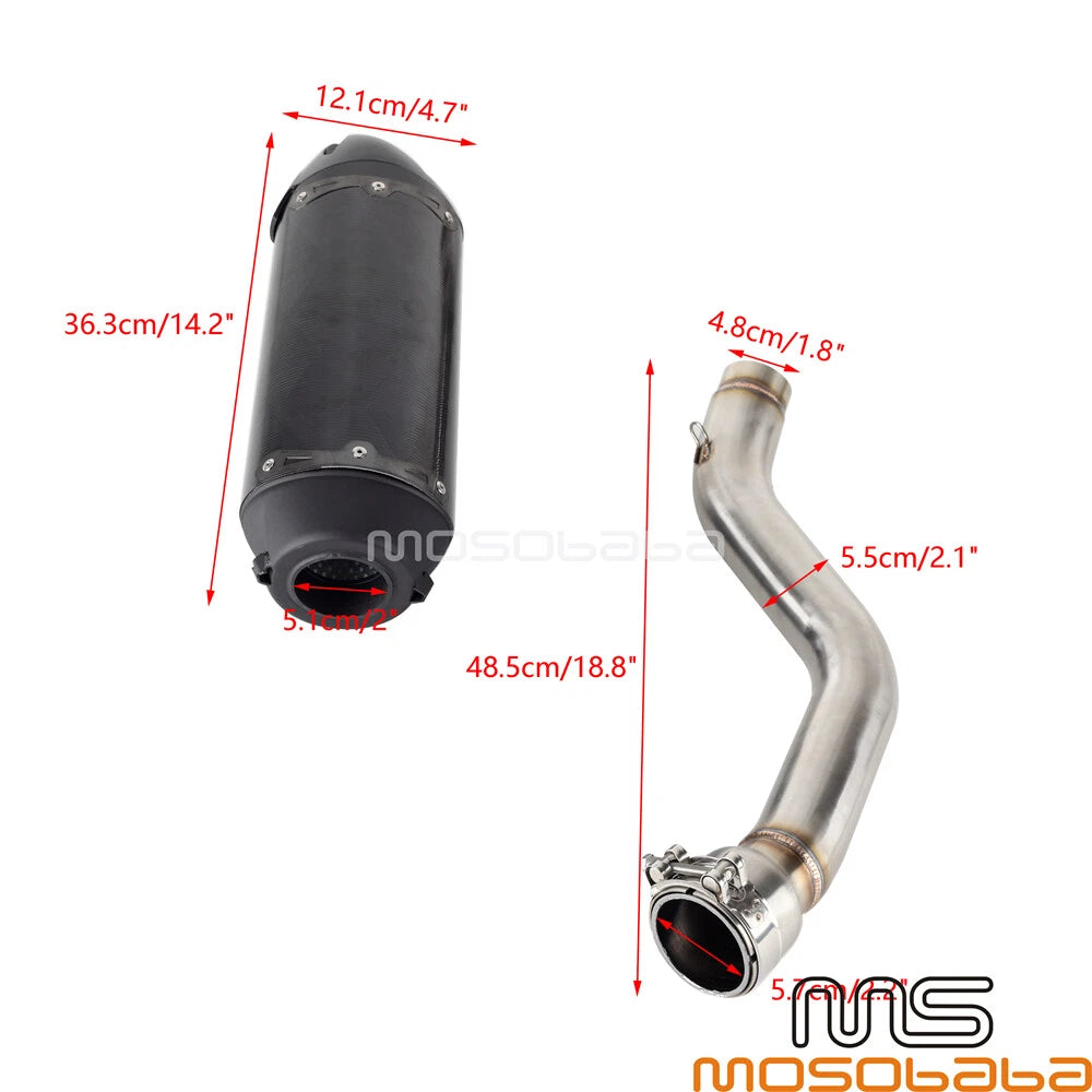 Carbon Fiber Exhaust System for Harley Pan America 1250 Special (21-23)