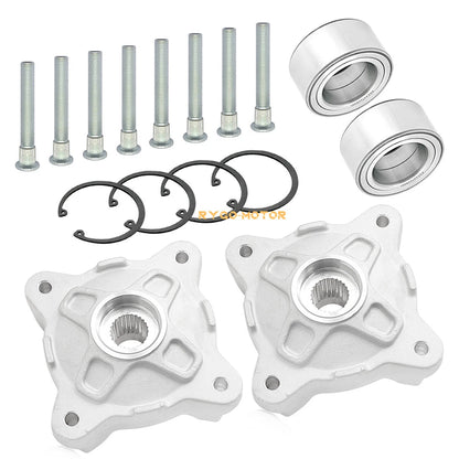 Front wheel hubs & bearings & studs for Polaris RZR 800 RZR S 800 (2008–2014)