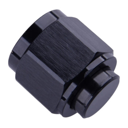 Black Aluminum 10AN Female Flare Fitting Caps for Fuel Systems