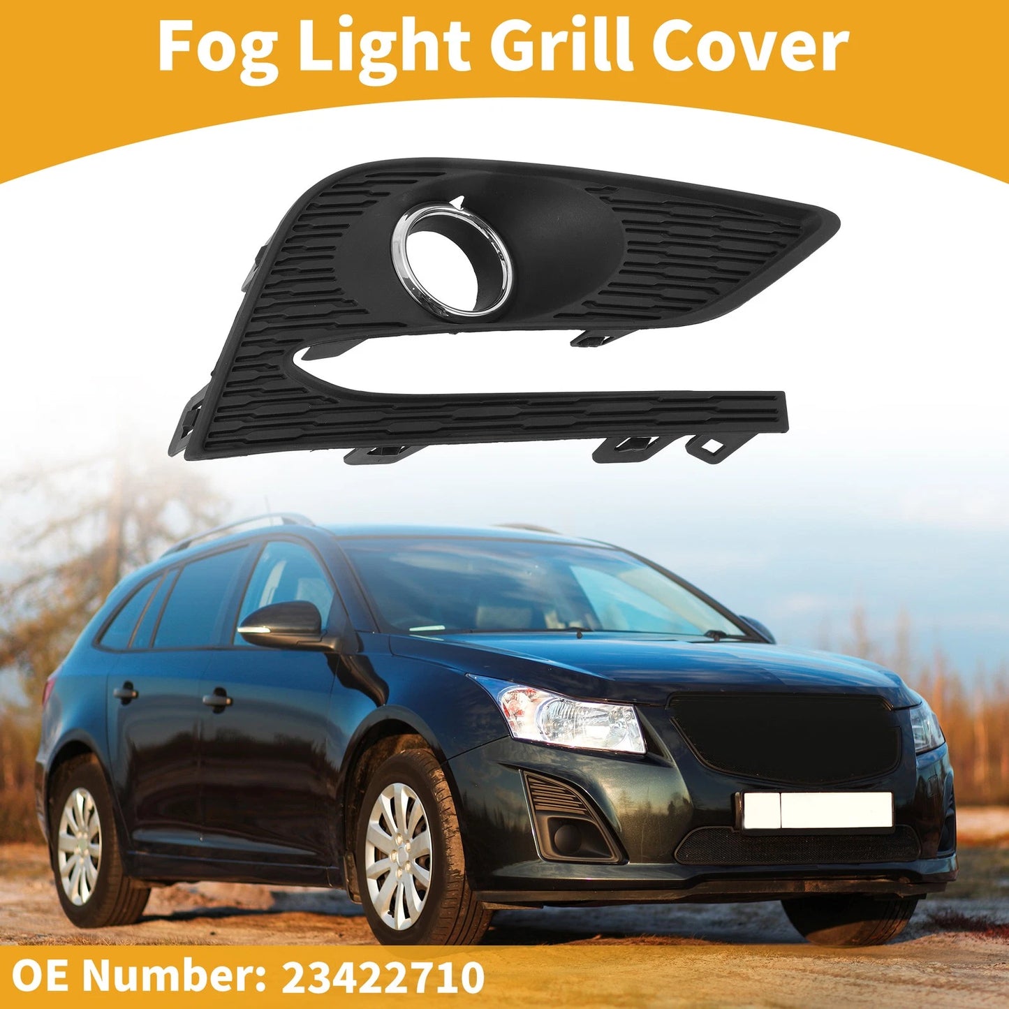 1x Front Right Fog Light Grill for Chevrolet Cruze (2016-2019)