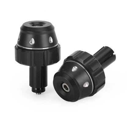 Handlebar Ends for CNC Vibration Damper Black Ø 13-18mm