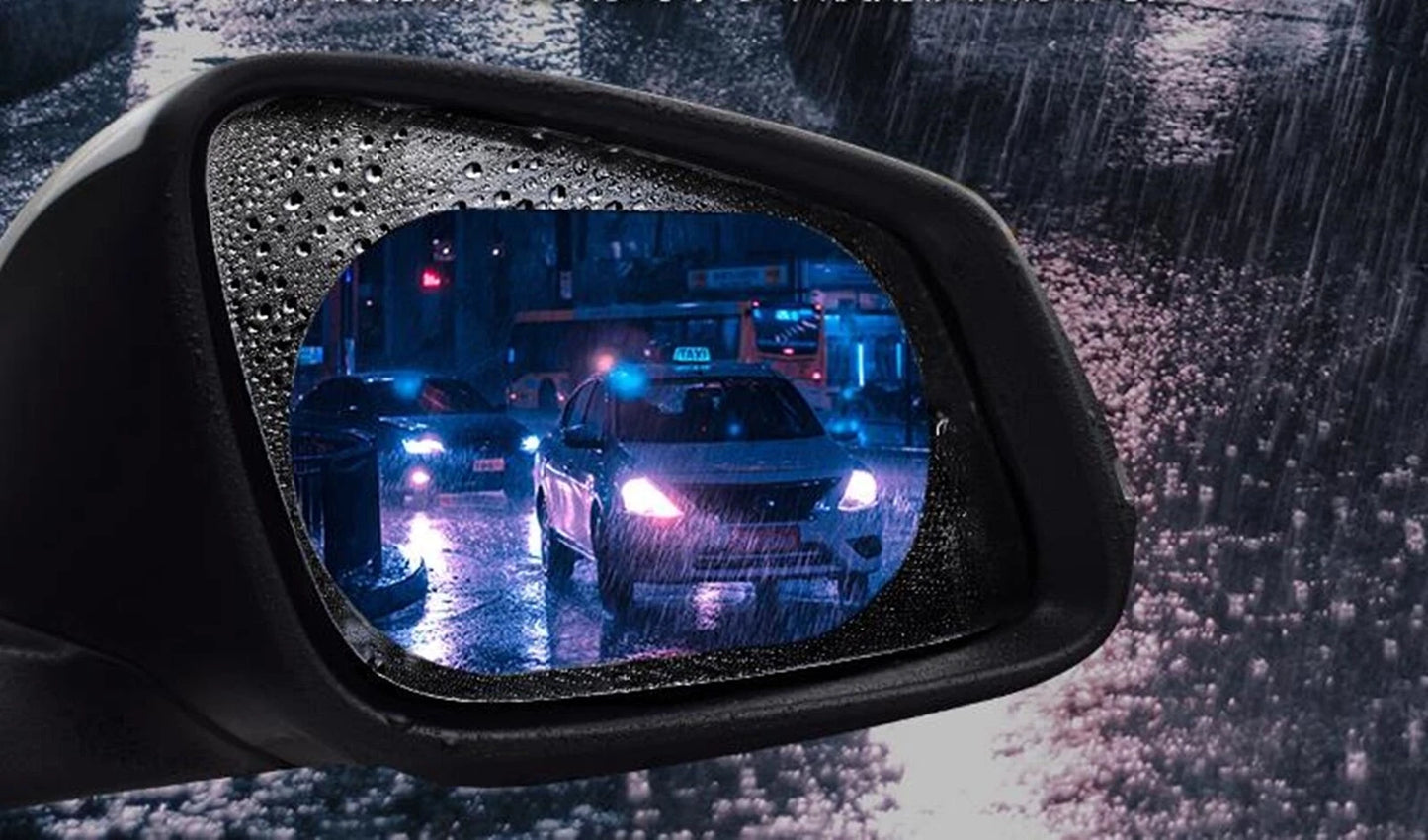 2 x Car Rear View Side Mirror Anti-Fog Film for Universal