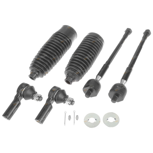 2 x Inner Rack Tie Rod End + Rack Boots for Toyota Hilux 4WD KUN26R GGN25R