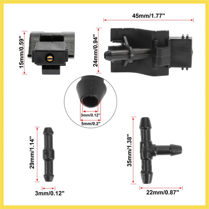 7pcs Windshield Wiper Fluid Squirter Nozzles for Toyota Scion (2004-2016)