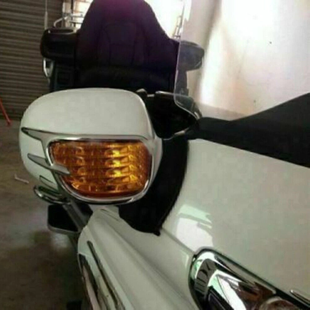 Chrome Fairing Mirror Back Accent Grilles for Honda Goldwing GL1800 (2001-2011)