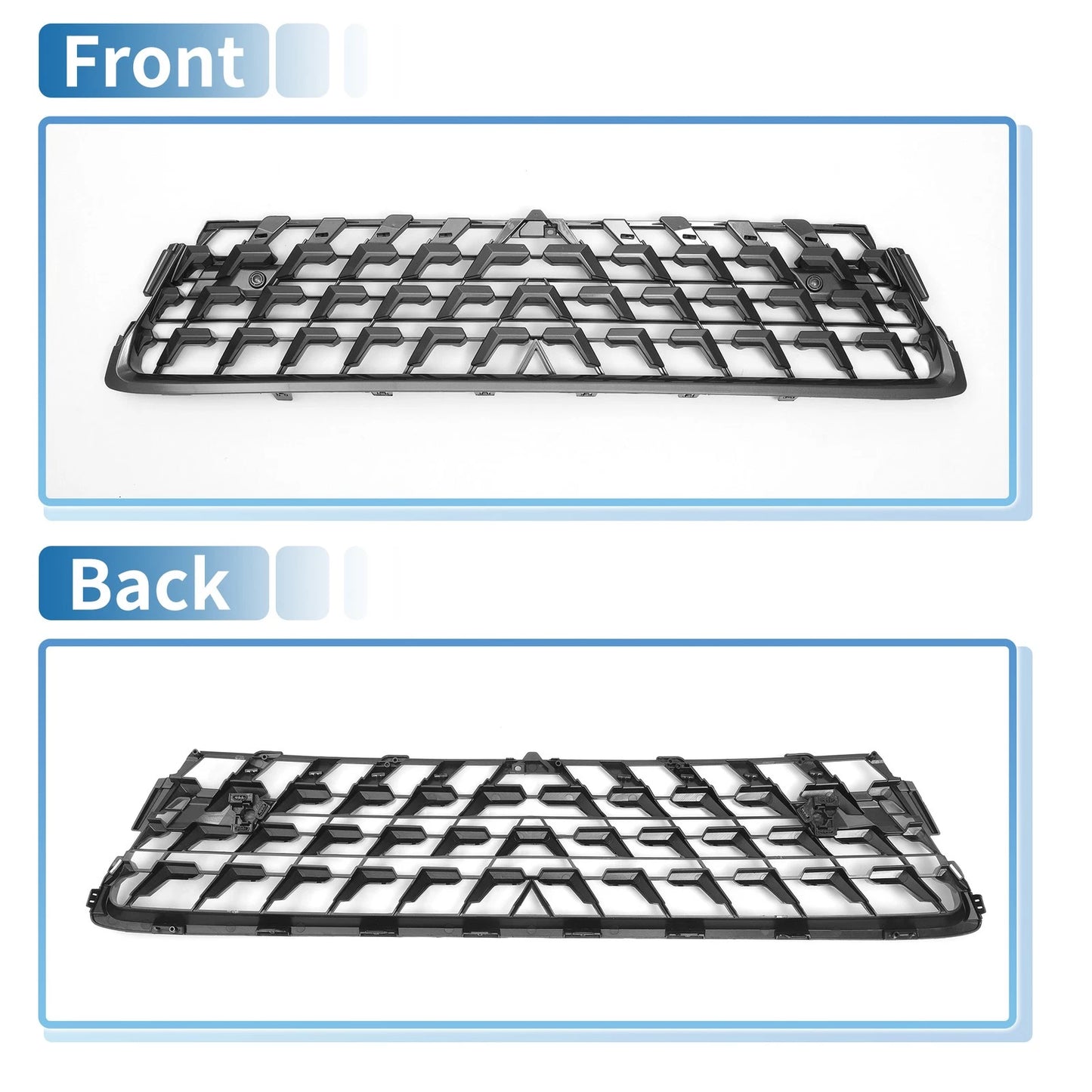 Front Lower Bumper Grille for Lexus GX460 (2014-2022) Chrome Silver Tone