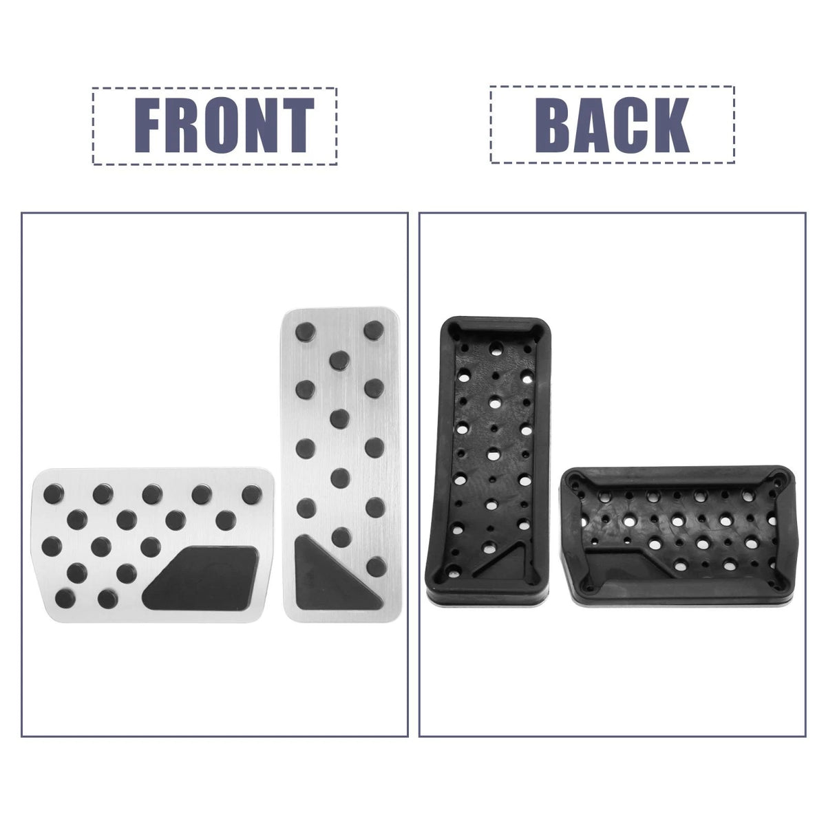 Brake Pedal Pad & Gas Accelerator Pedal Cover for Jeep (2011-2012)