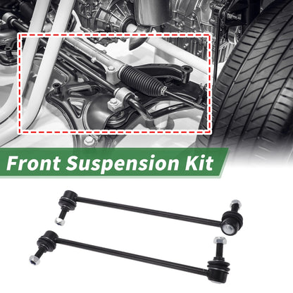 6 Pcs Front Outer Tie Rod Ends & Sway Bar Links for Kia Sorento (2011-2020)