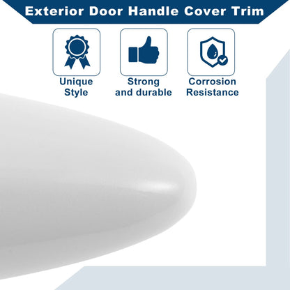 White ABS Exterior Door Handle Cover Trim for Kia Optima (2011-2016)
