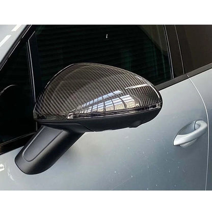 Real Carbon Fiber Replace Mirror Cover Caps For Porsche Macan 2015-2020