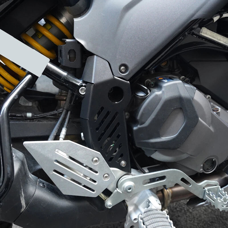 Front L+R Heel Guard Rearset Foot Peg Covers for Ducati Desert X (2022-2024)