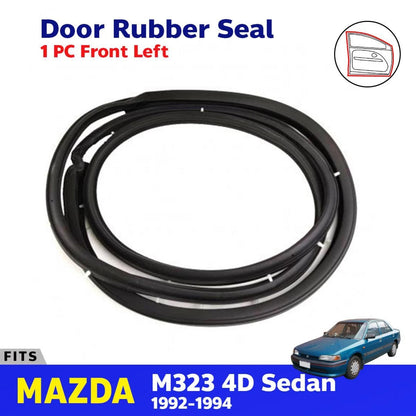 Door Rubber Weatherstrip Front Left Fits Mazda 323 4D Sedan BG Serie 1992-94
