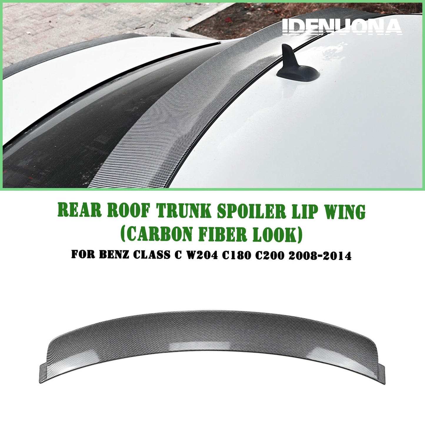 Rear Boot Spoiler Lip for Benz C Class W204 C180 (2008-2014)