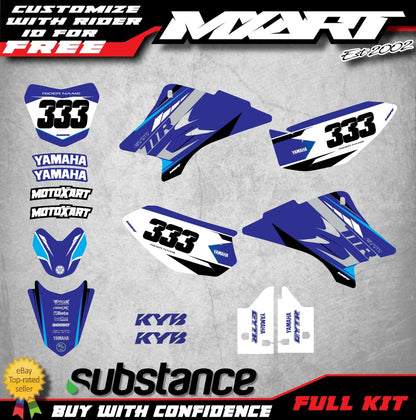 Custom Graphics Full Kit for Yamaha TTR 50 (2006-2023) - TORNADO Style Decals