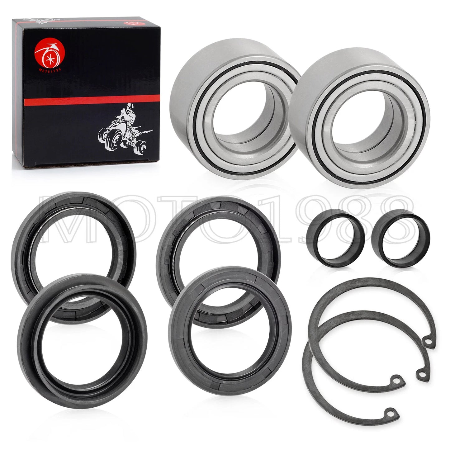 Heavy Duty Front Wheel Bearings Seals for Honda Foreman TRX400FW/TRX450 ES 4X4