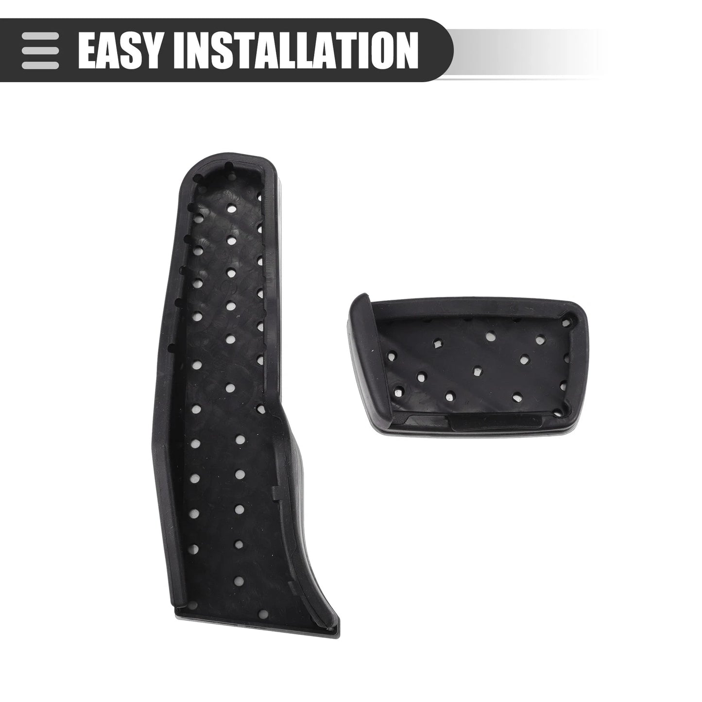 1 Set Brake Accelerator Pedal Covers for Chevrolet Camaro Black Silver Tone