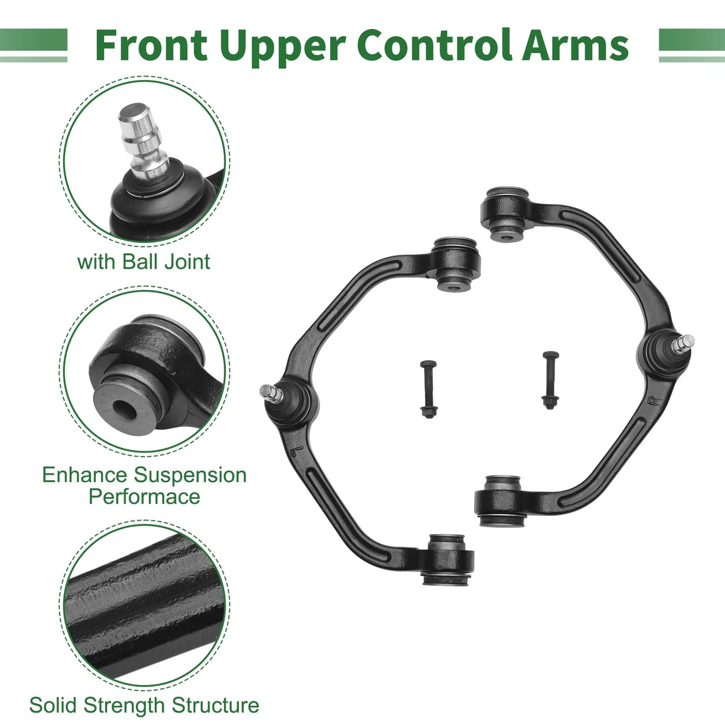 12 Pcs Front Upper Control Arms for Ford Ranger (1998-2011) 2WD