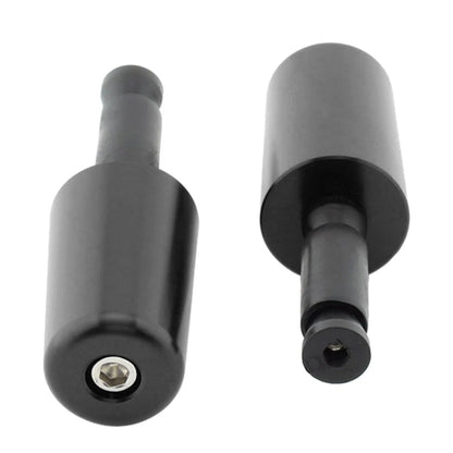 Black Handlebar Hand Grips & End Caps for Universal Motorcycle