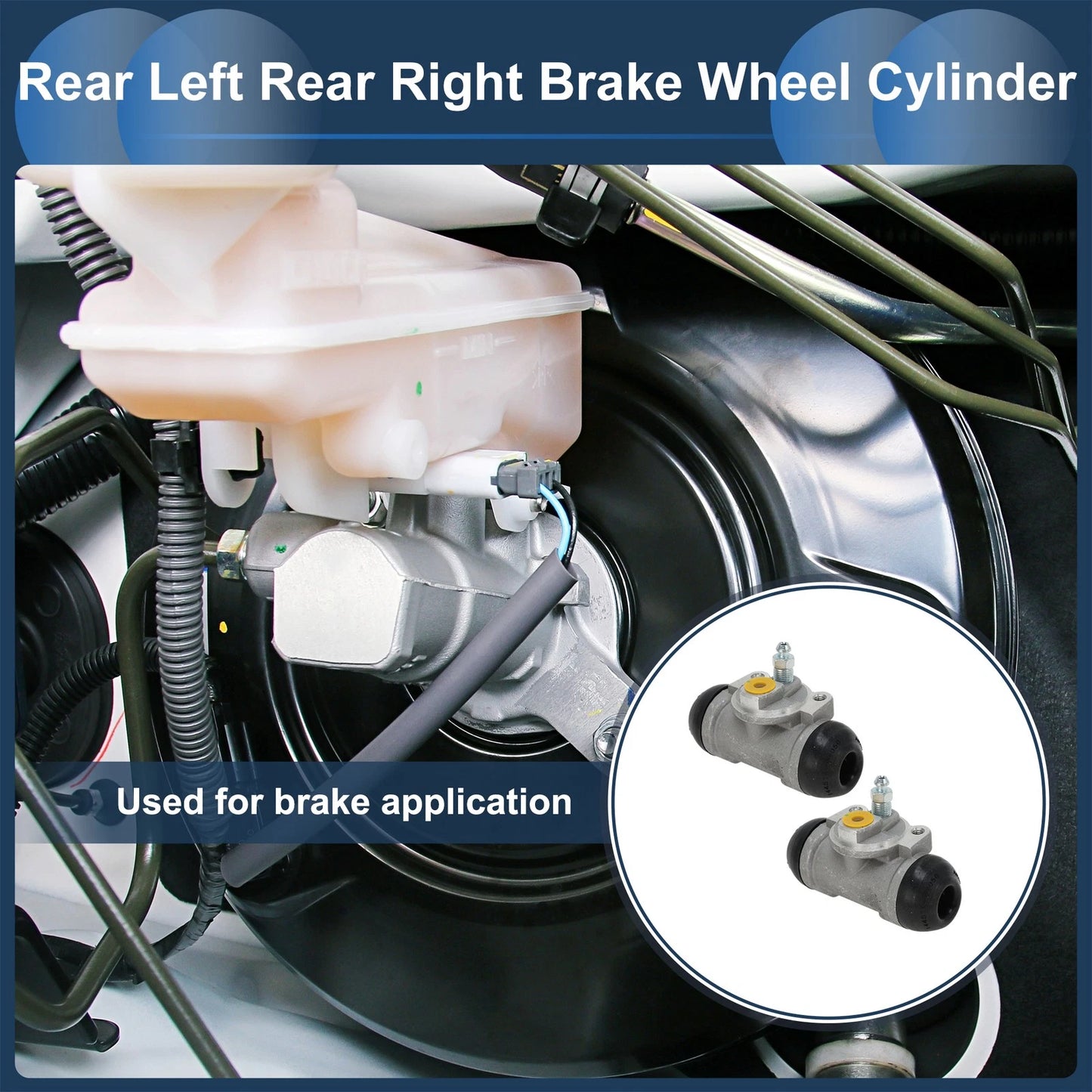 Brake Wheel Cylinder 2 x Aluminum Alloy for Toyota Sienna (2004–2010)